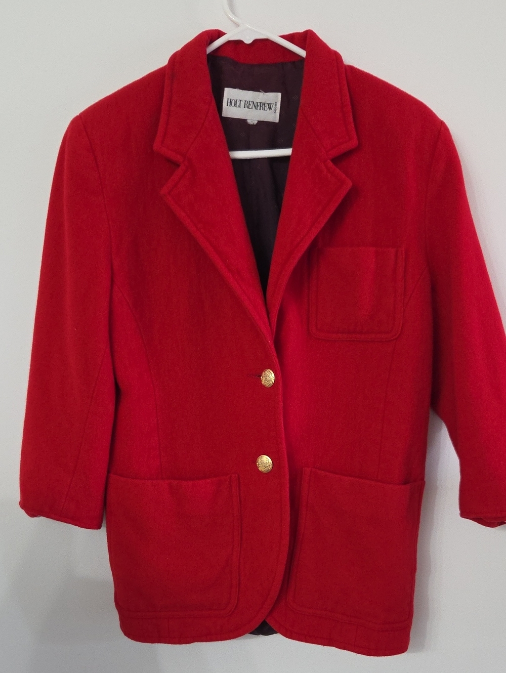 Holt Renfrew vintage wool blend jacket Sz 4